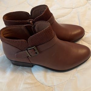 Clarks Brown Ankle Booties
